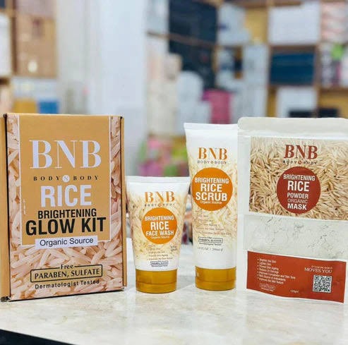 BNB 3 in 1 Rice Extract & Glow Kit