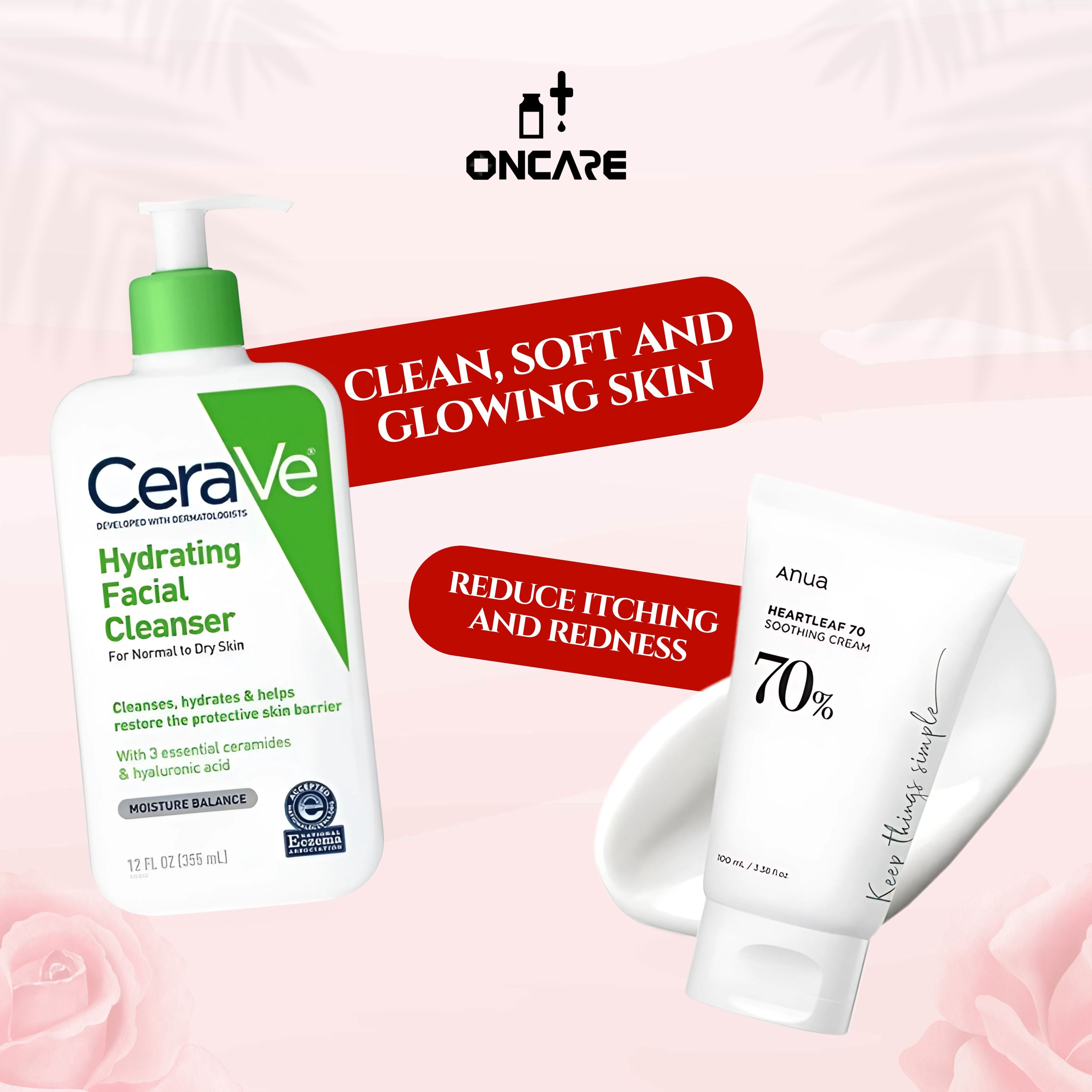 Dry + Sensitive Skin Rescue Combo (CeraVe + Anua)